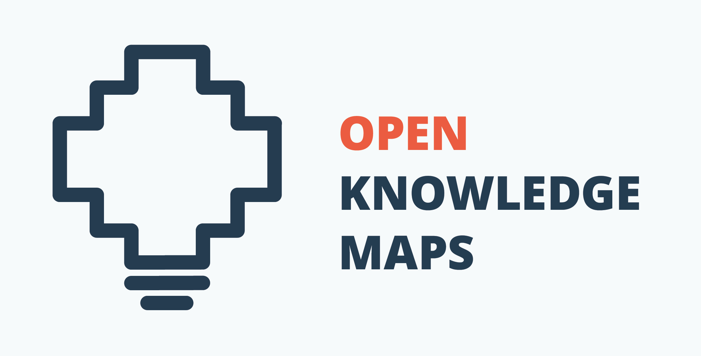 Logo Open Knowledge Maps white background